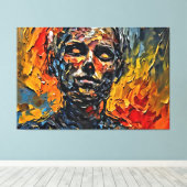 Meine digitale Kunstpinsel Leinwanddruck (Insitu (Holzboden))