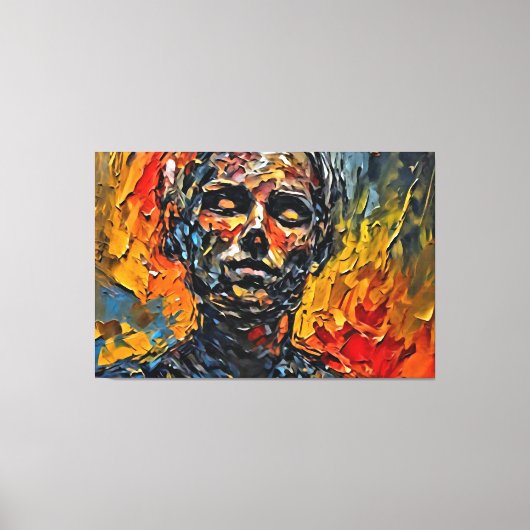 Meine digitale Kunstpinsel Leinwanddruck (Vorderseite)