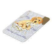 Meine Drahthaar-Dackel hat meinen Lektionsplan gel Magnet (Linke Seite)