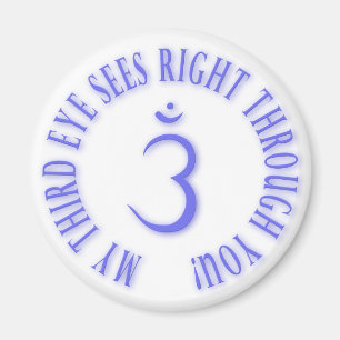 Meine dritten Augen sehen nach rechts durch Sie Magnet