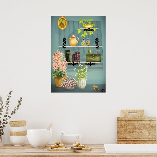 Meine Ecke der Hexerei Poster (Küche)