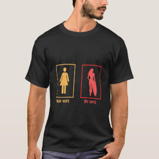 Meine Ehefrau gegen deine Ehefrau | Surfer T-Shirt