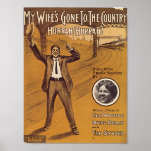 Meine Ehefrau ging zum Vintagen Songbook Cov Poster