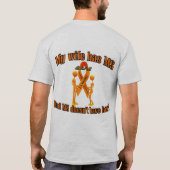 Meine Ehefrau hat Mitgliedstaat T-Shirt (Rückseite)