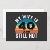 Meine Ehefrau ist 40 und immer noch heiß Einladung (Vorne/Hinten)