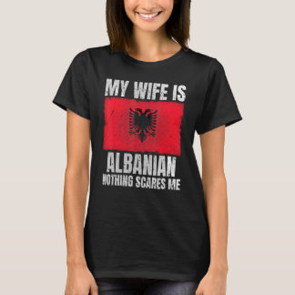 Meine Ehefrau ist Albanisch Print für Ehemann Alba T-Shirt