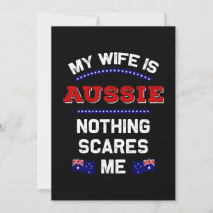 Meine Ehefrau ist Australisch Aussie Down Under Mo Einladung