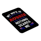 Meine Ehefrau ist Australisch Aussie Down Under Mo Magnet (Rechte Seite)