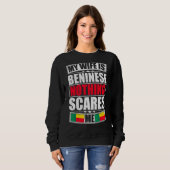 Meine Ehefrau ist Beninese nichts stört mich Benin Sweatshirt (Vorne ganz)