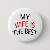 Meine Ehefrau ist das Beste Button (Vorderseite)