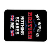 Meine Ehefrau ist die britische Monarchie United K Magnet (Horizontal)