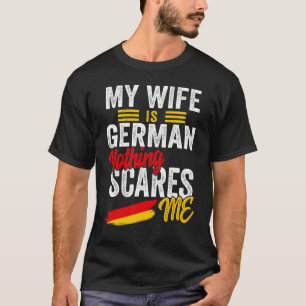 Meine Ehefrau ist die deutsche Heritage Roots Flag T-Shirt