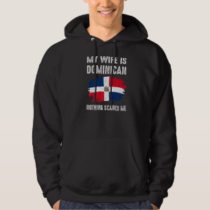 Meine Ehefrau ist die dominikanische Flagge Herita Hoodie