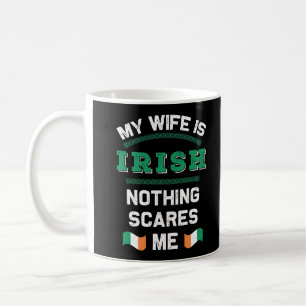 Meine Ehefrau ist die Irish Eire Republic Ireland  Kaffeetasse