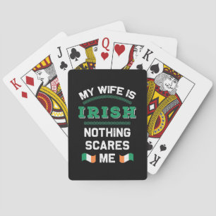 Meine Ehefrau ist die Irish Eire Republic Ireland Spielkarten
