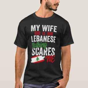 Meine Ehefrau ist die libanesische Heritage Roots T-Shirt