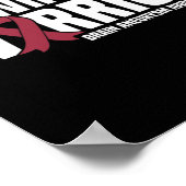 Meine Ehefrau ist ein Hirnaneurysma-Bewusstsein de Poster (Ecke)