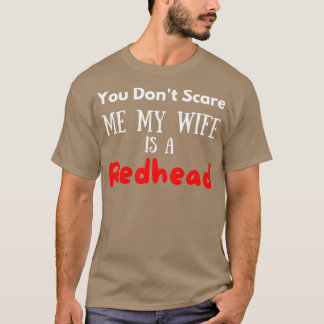 Meine Ehefrau ist ein Redhead-Zitat T-Shirt