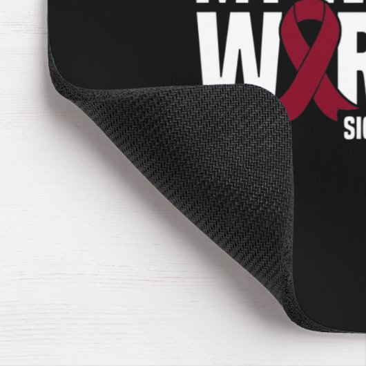 Meine Ehefrau ist eine Burgunder-Solarzelle A Mousepad (Ecke)