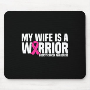 Meine Ehefrau ist eine rotrosa Ribbon-Brustkrebs-A Mousepad