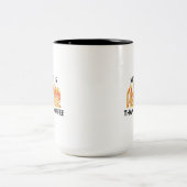 Meine Ehefrau ist heißer als mein Kaffee Zwei-Tone Zweifarbige Tasse (Mittel)