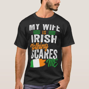 Meine Ehefrau ist Irish Ireland Heritage Roots Fla T-Shirt