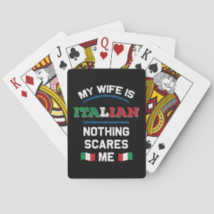 Meine Ehefrau ist Italienische Republik Italien Ro Spielkarten