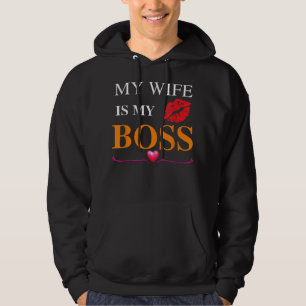Meine Ehefrau ist "Mein Chef" ist ein Hochzeitstag Hoodie