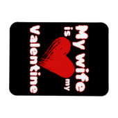 Meine Ehefrau ist mein Valentin Magnet (Horizontal)