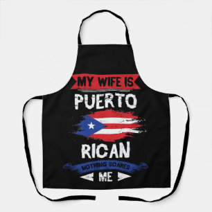 Meine Ehefrau ist Puerto Rico Heritage Root Schürze