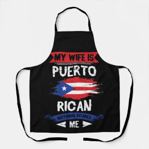 Meine Ehefrau ist Puerto Rico Heritage Root Schürze