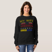 Meine Ehefrau ist venezolanisch, nichts macht mir Sweatshirt (Vorne ganz)