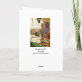 Meine Ehefrau, Karin Feiertagskarte (Rückseite)