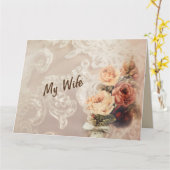 Meine Ehefrau Karte (Gelbe Blume)