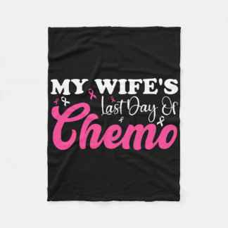 Meine Ehefrau Letzten Tag Chemo Brustkrebs Meilens Fleecedecke