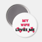 Meine Ehefrau Liebe Magnet (Vorderseite/Rückseite)