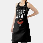 Meine Ehefrau Liebe meine Meat Funny GRILLEN Schürze (InSitu)