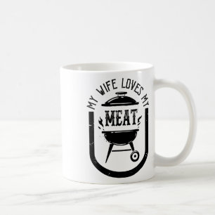 Meine Ehefrau Liebe meine Meetings Funny Pun Grill Kaffeetasse