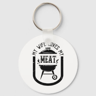 Meine Ehefrau Liebe meine Meetings Funny Pun Grill Schlüsselanhänger
