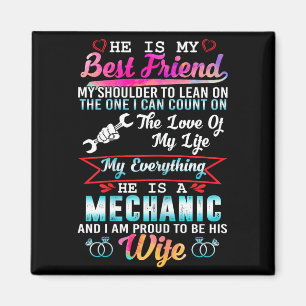 Meine Ehefrau Mechaniker ich bin stolz seine Frau Magnet