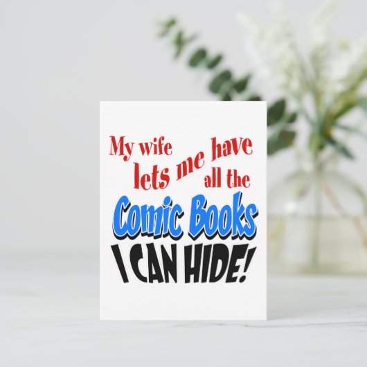 Meine Ehefrau Postkarte (Stehend Vorderseite)