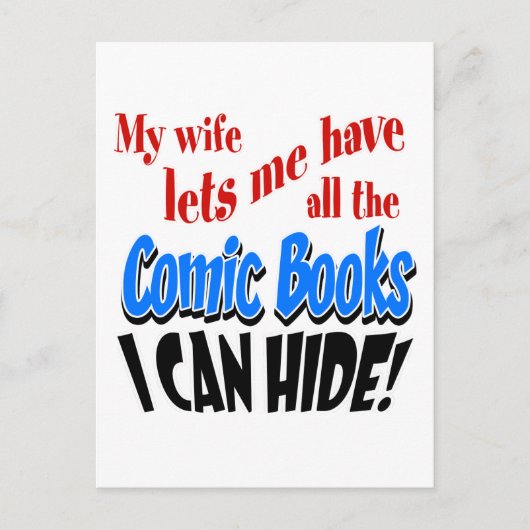 Meine Ehefrau Postkarte (Vorderseite)