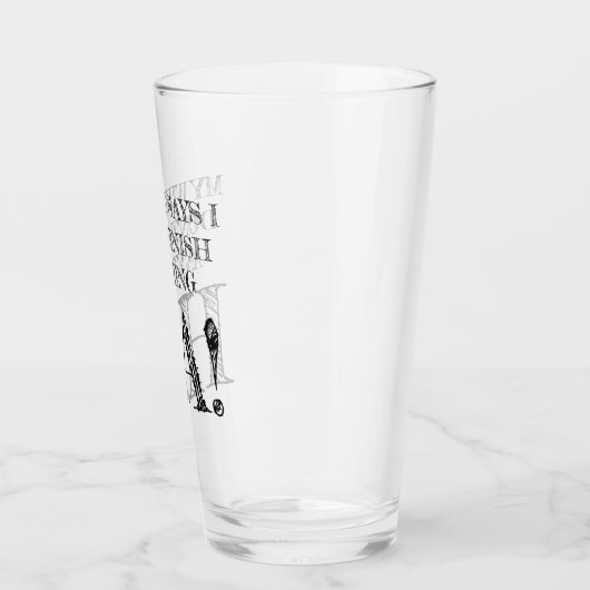 Meine Ehefrau sagt, ich komme mit nichts zu Ende! Glas (Links)