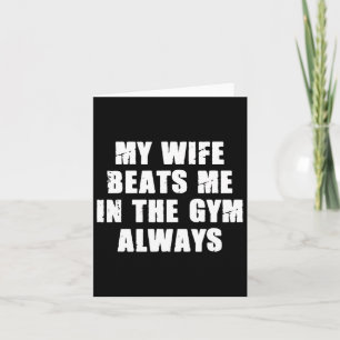 Meine Ehefrau schlägt mich im Fitnessstudio, das i Karte