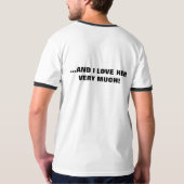 MEINE EHEFRAU SCHLÄGT MICH T-Shirt (Schwarz voll)