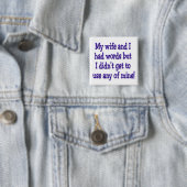 Meine Ehefrau und I Button (Beispiel)