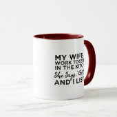 Meine Ehefrau und ich arbeiten zusammen in der Küc Tasse (VorderseiteRechts)