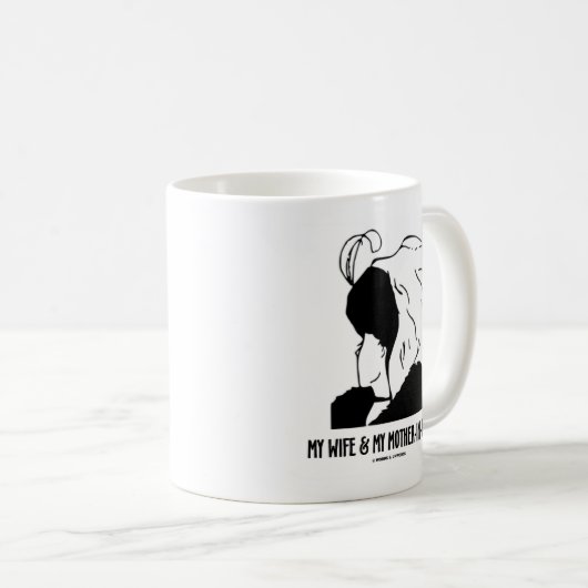 Meine Ehefrau und meine Schwiegermutter (optische Kaffeetasse (VorderseiteRechts)