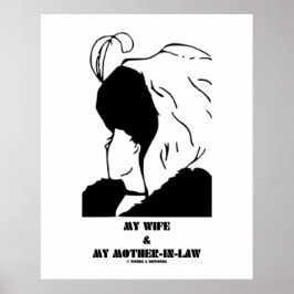 Meine Ehefrau und meine Schwiegermutter (optische  Poster