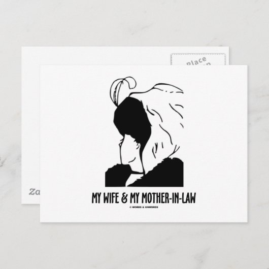 Meine Ehefrau und meine Schwiegermutter (optische Postkarte (Vorne/Hinten)